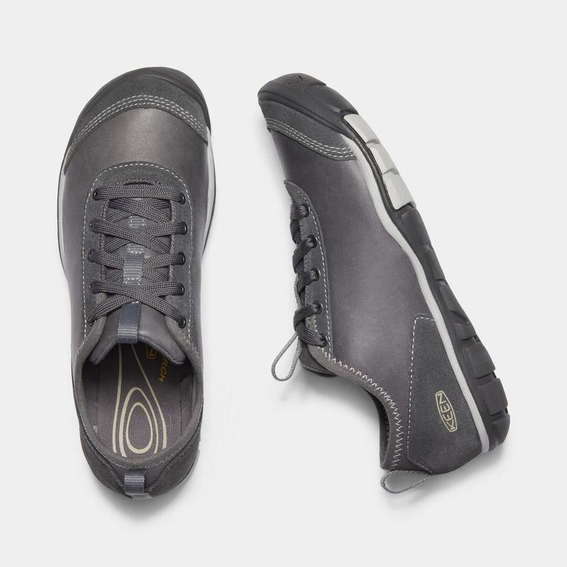 Tenis Casuales Keen Hush Cuero Cnx Para Mujer Grises Oscuro - Zapatos Keen Mexico (192036-NZG)